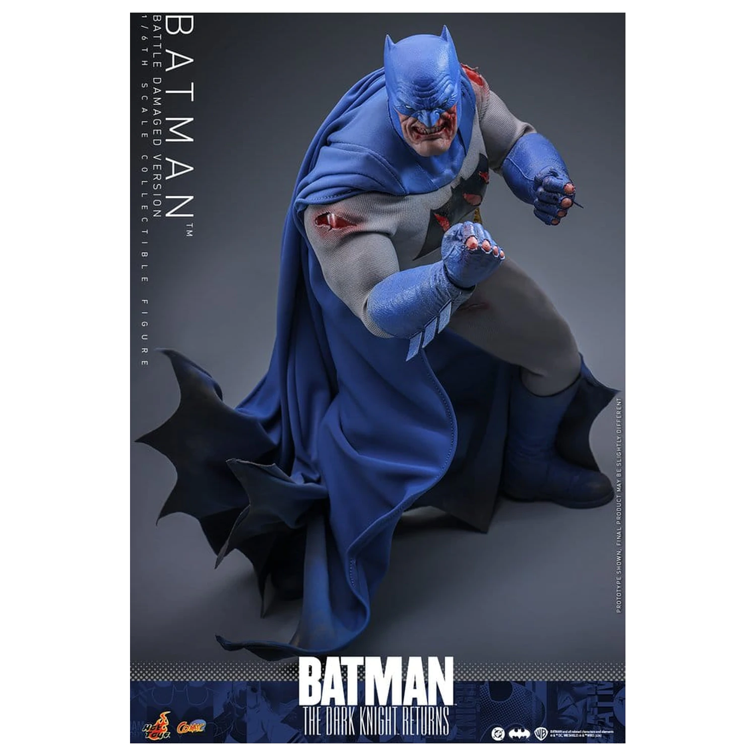 Batman: The Dark Knight Returns Comic Masterpiece akční figurka 1/6 Batman (Battle Damaged Version) 32 cm fotografii produktu