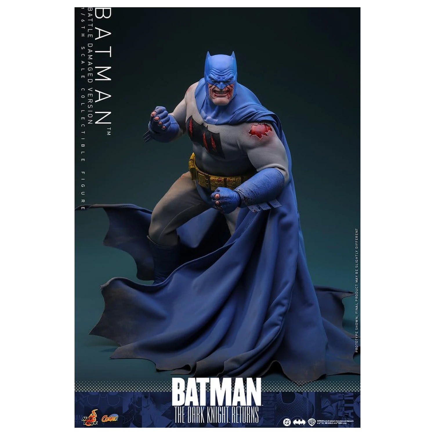 Batman: The Dark Knight Returns Comic Masterpiece akční figurka 1/6 Batman (Battle Damaged Version) 32 cm fotografii produktu