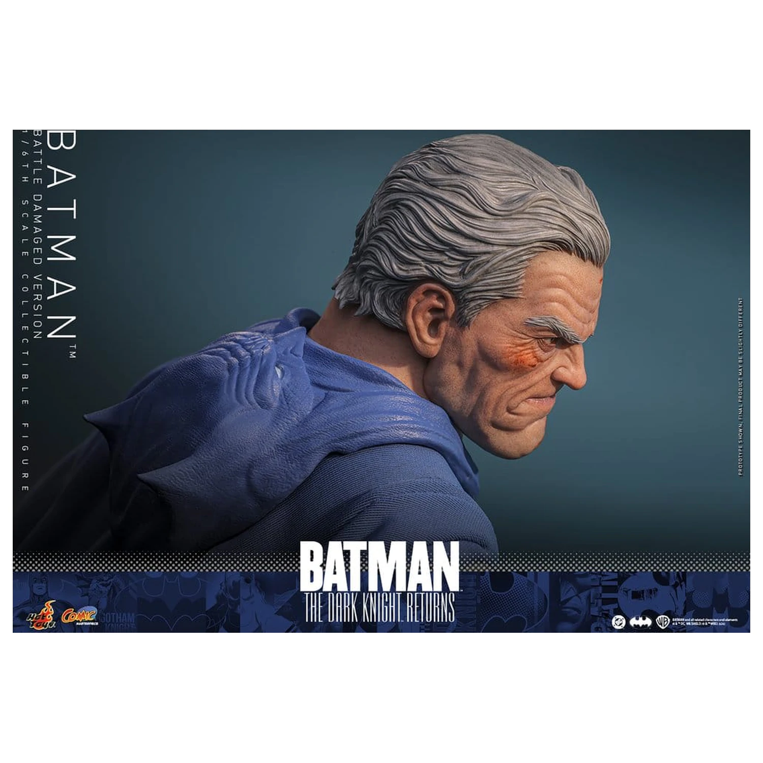 Batman: The Dark Knight Returns Comic Masterpiece akční figurka 1/6 Batman (Battle Damaged Version) 32 cm fotografii produktu