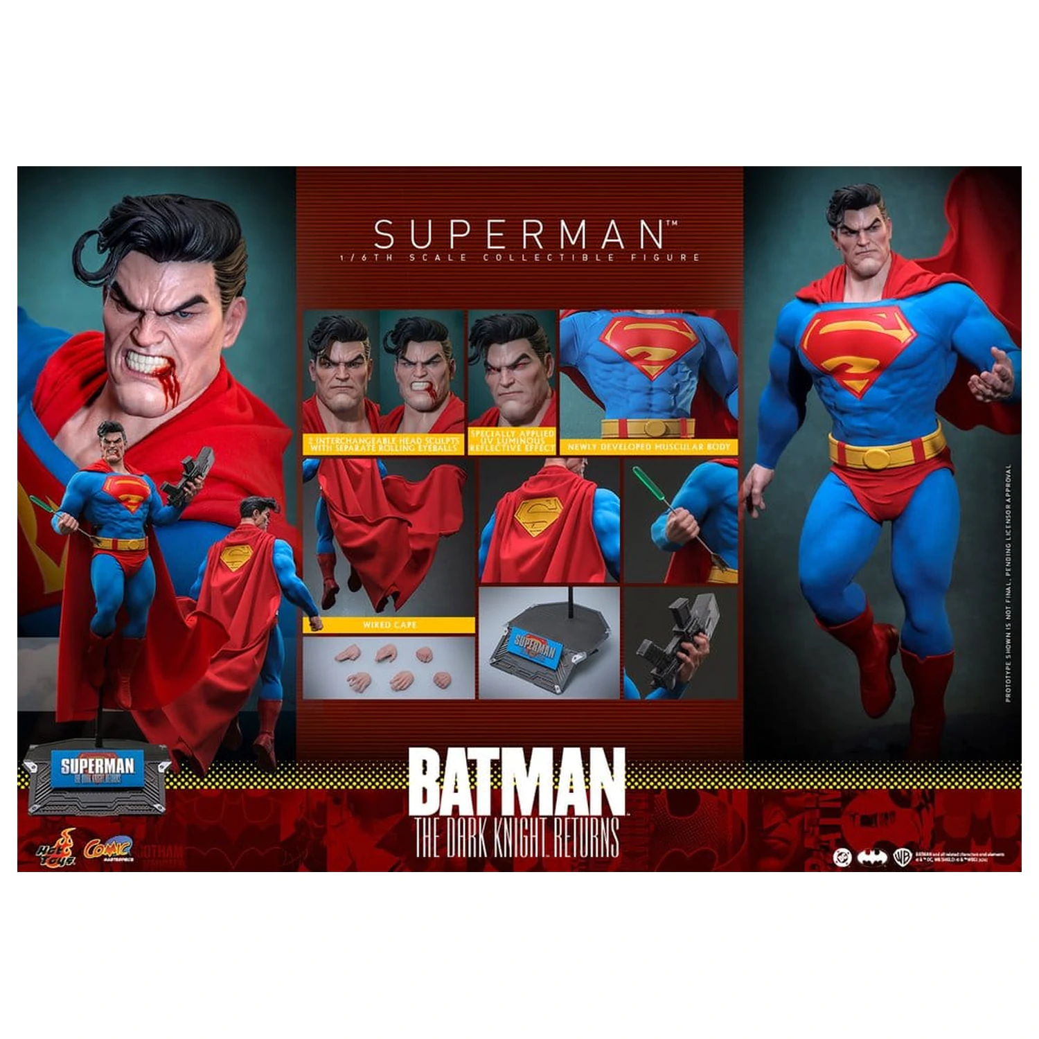 Batman: The Dark Knight Returns Komiksové mistrovské dílo akční figurka 1/6 Superman 34 cm fotografii produktu