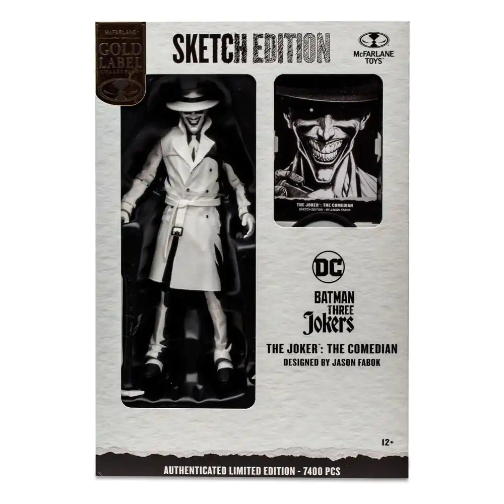 Batman: Three Jokers DC Multiverse Akční figurka The Joker: The Comedian Sketch Edition (Gold Label) 18 cm fotografii produktu