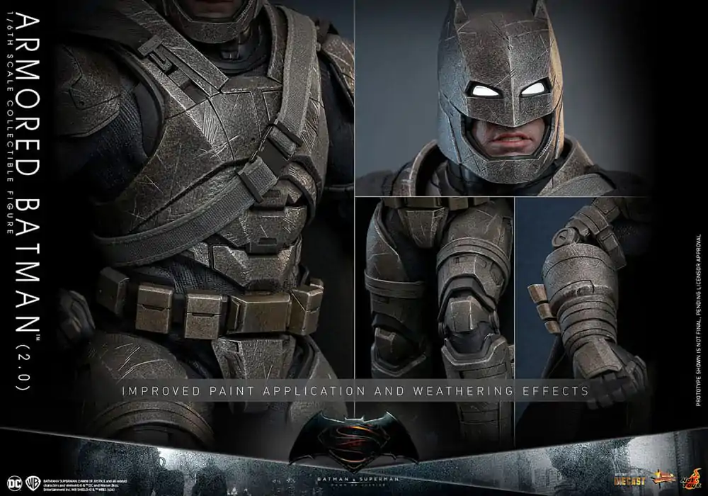 Batman v Superman: Dawn of Justice Movie Masterpiece akční figurka 1/6 Obrněný Batman 2.0 33 cm fotografii produktu