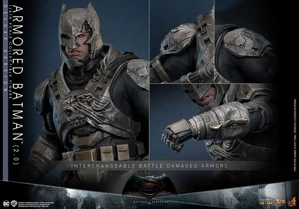 Batman v Superman: Dawn of Justice Movie Masterpiece akční figurka 1/6 Armored Batman 2.0 (Deluxe verze) 33 cm fotografii produktu