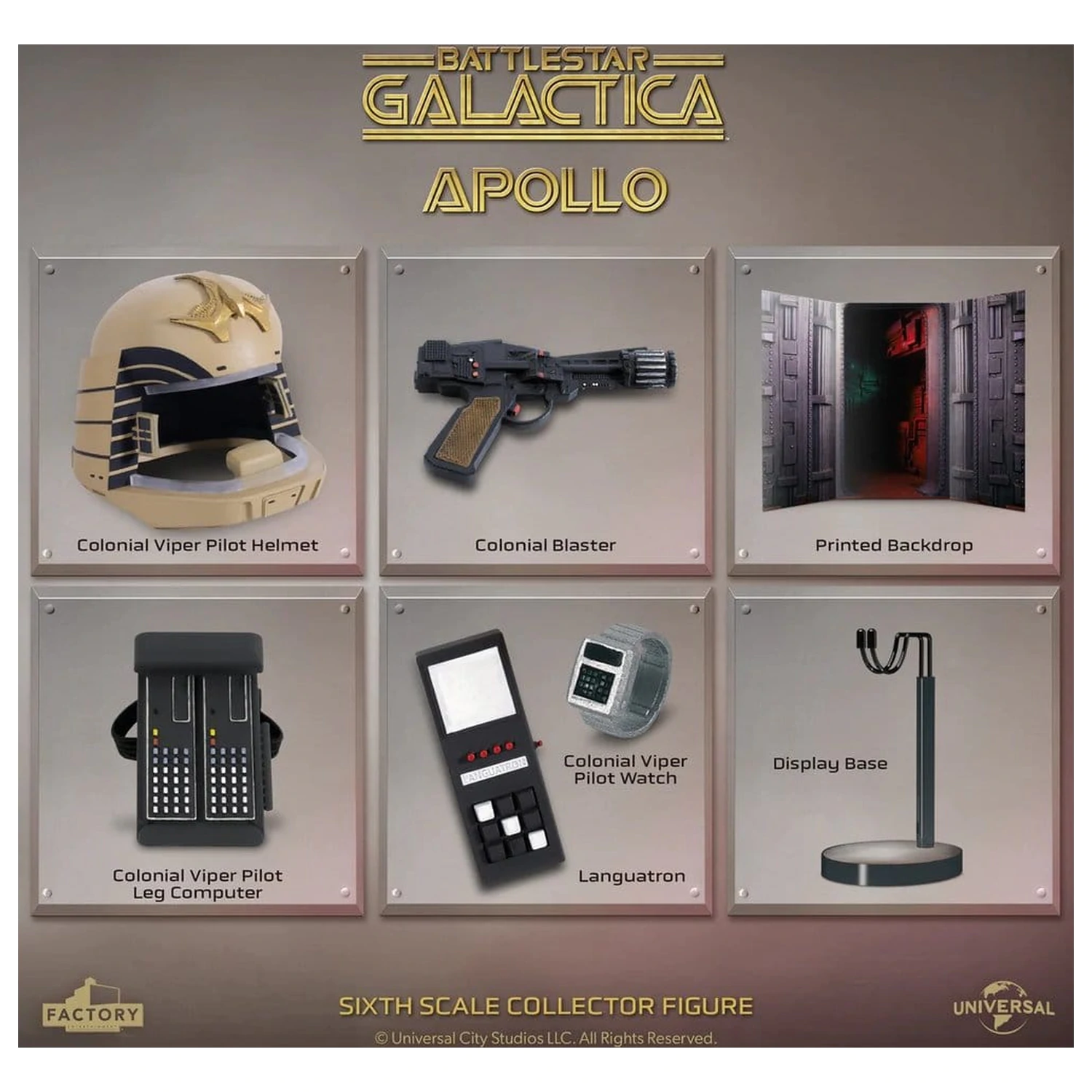 Battlestar Galactica akční figurka 1/6 Captain Apollo 15 cm fotografii produktu