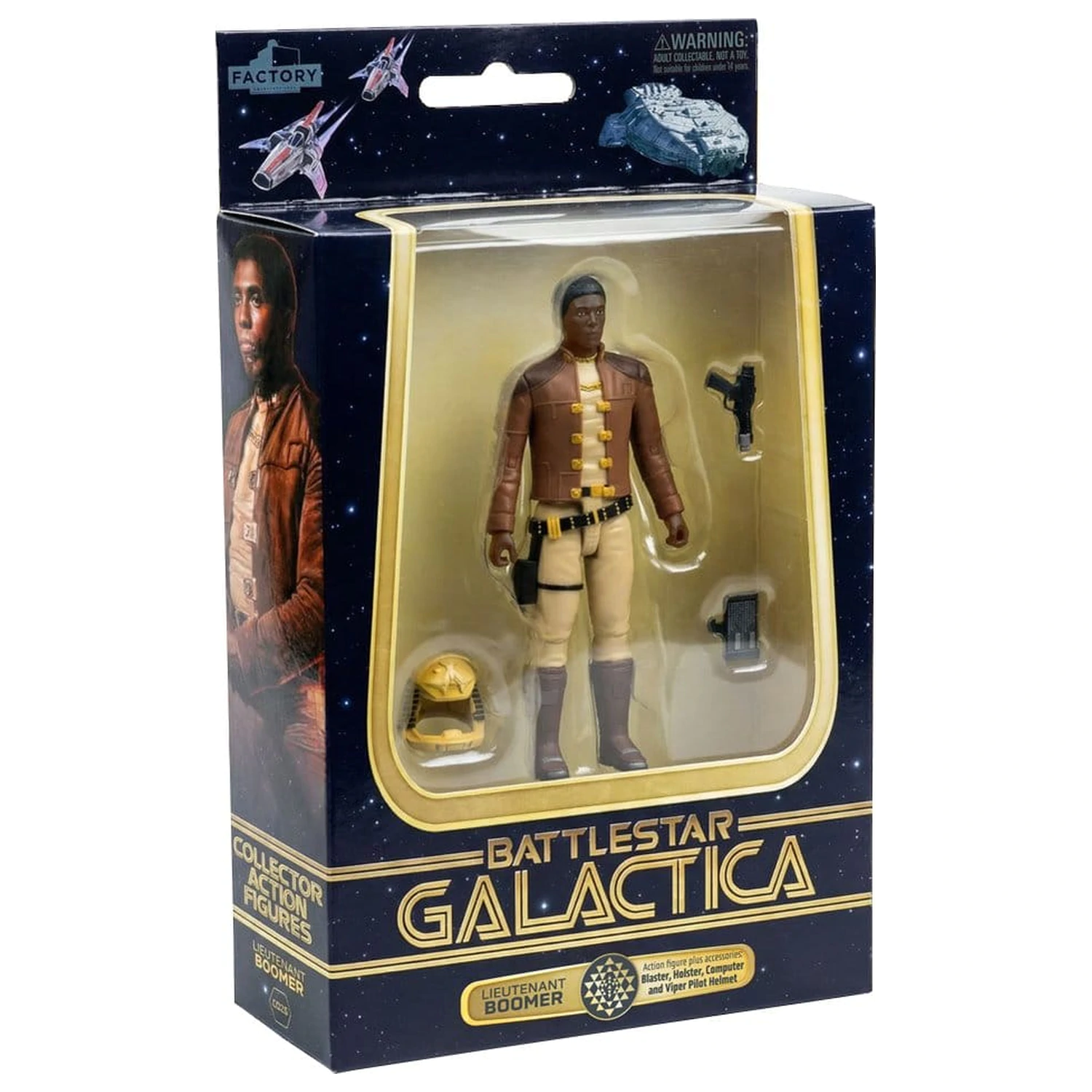 Battlestar Galactica akční figurka s vozidlem Colonial Viper Mk & Lieutenant Boomer fotografii produktu