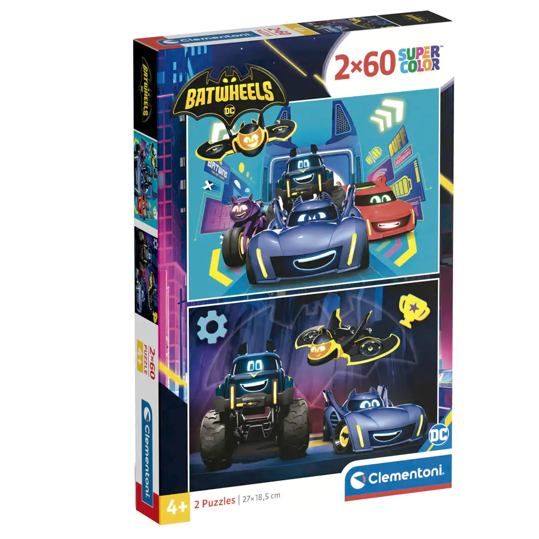 DC Comics Batwheels puzzle 2x60 dílků fotografii produktu