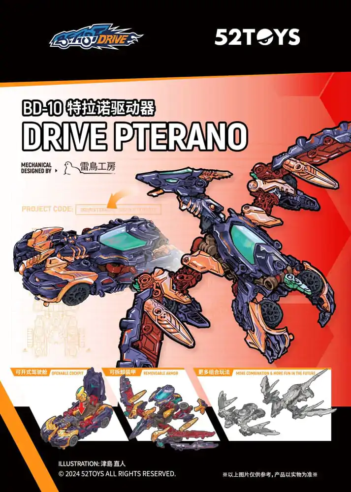 Beastbox figurka BD-10 Drive Pterano 11 cm fotografii produktu