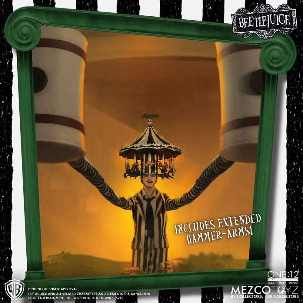 Beetlejuice akční figurka 1/12 Beetlejuice Deluxe Edition 18 cm fotografii produktu