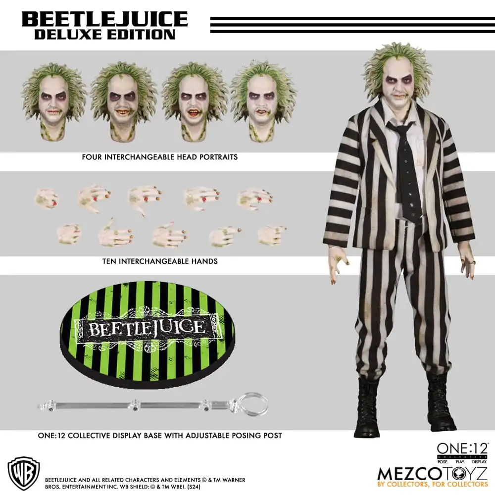 Beetlejuice akční figurka 1/12 Beetlejuice Deluxe Edition 18 cm fotografii produktu