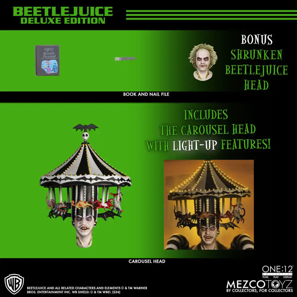 Beetlejuice akční figurka 1/12 Beetlejuice Deluxe Edition 18 cm fotografii produktu