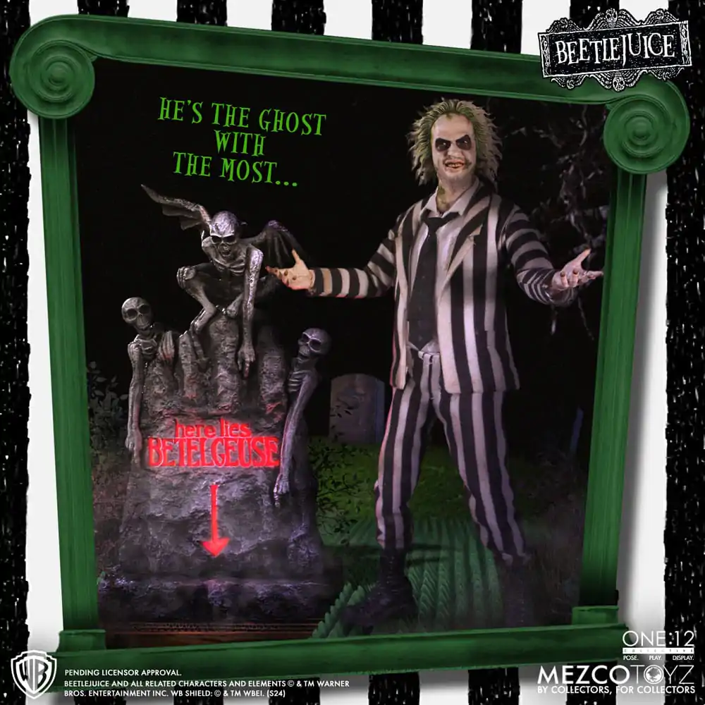 Beetlejuice akční figurka 1/12 Beetlejuice Deluxe Edition 18 cm fotografii produktu