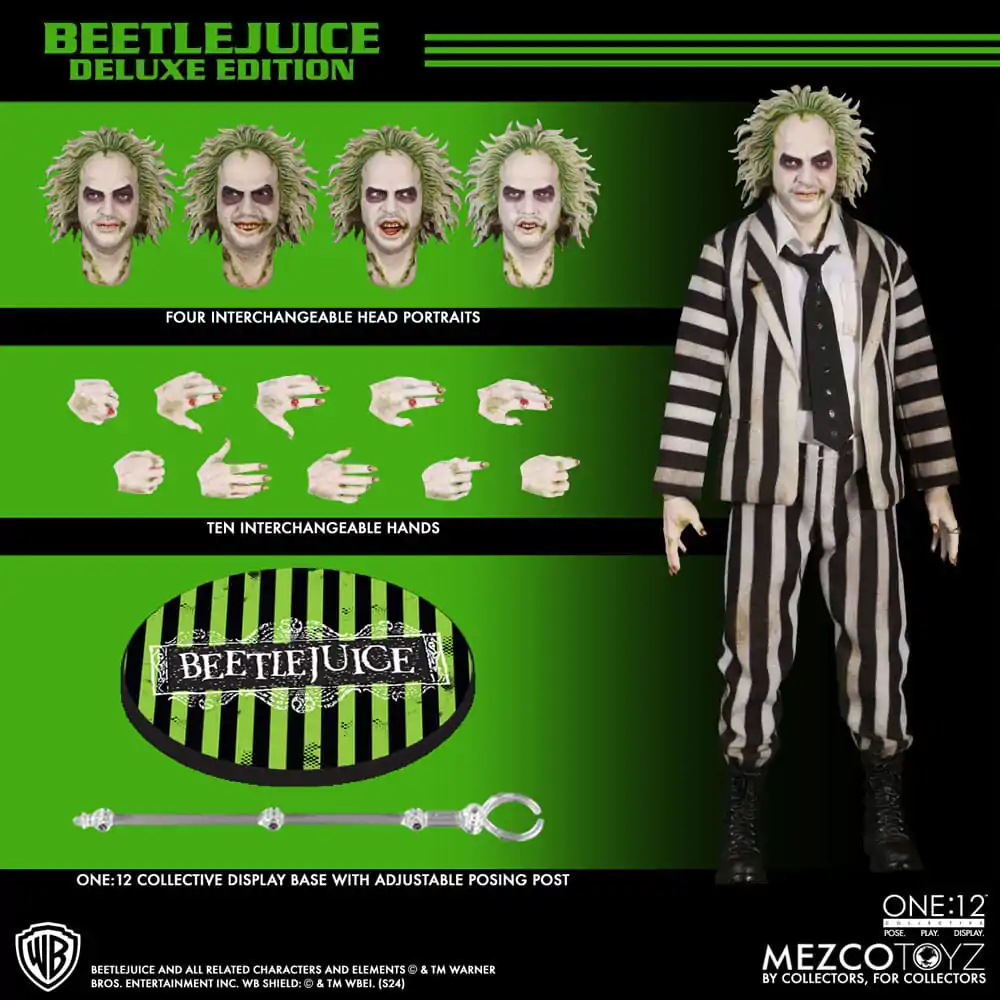 Beetlejuice akční figurka 1/12 Beetlejuice Deluxe Edition 18 cm fotografii produktu