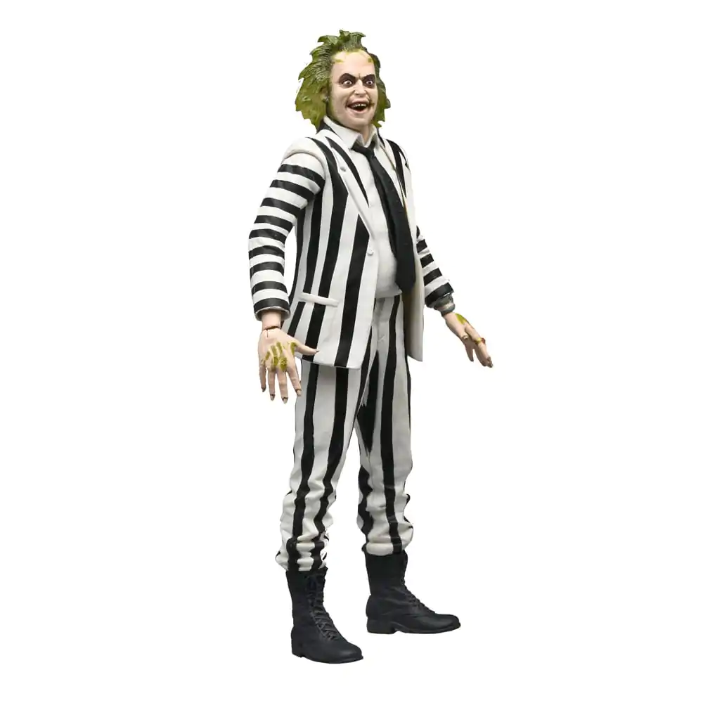 Beetlejuice 1988 Akční figurka Beetlejuice Black and White Striped Suit 18 cm fotografii produktu