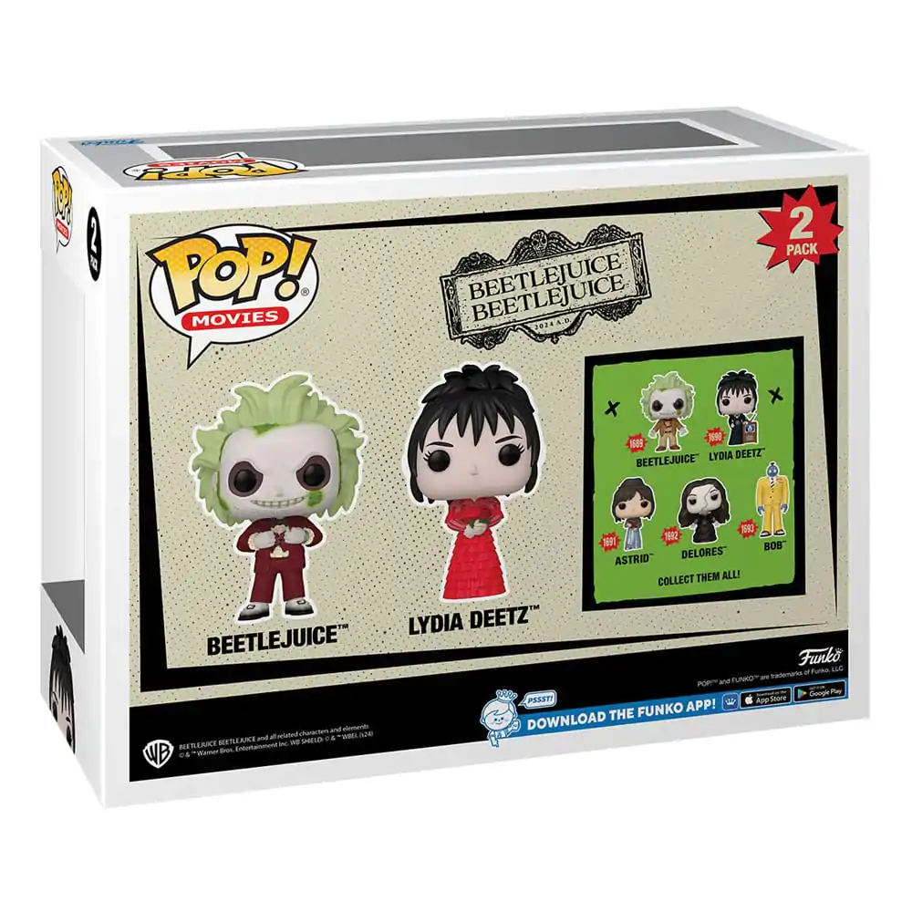 Beetlejuice 2 Funko POP! Animation vinylové figurky 2-Pack Beetlejuice & Lydia Deetz 9 cm fotografii produktu