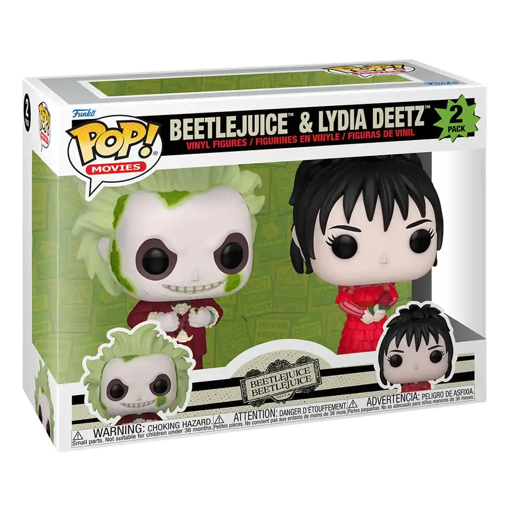 Beetlejuice 2 Funko POP! Animation vinylové figurky 2-Pack Beetlejuice & Lydia Deetz 9 cm fotografii produktu