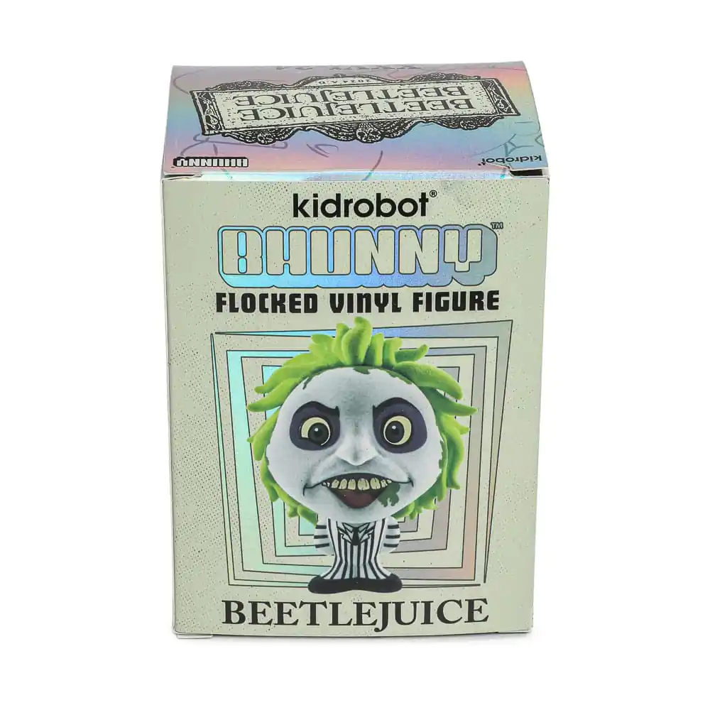 Beetlejuice Beetlejuice Bhunny Flocked Vinyl Figurka Beetlejuice Striped Suit 10 cm fotografii produktu