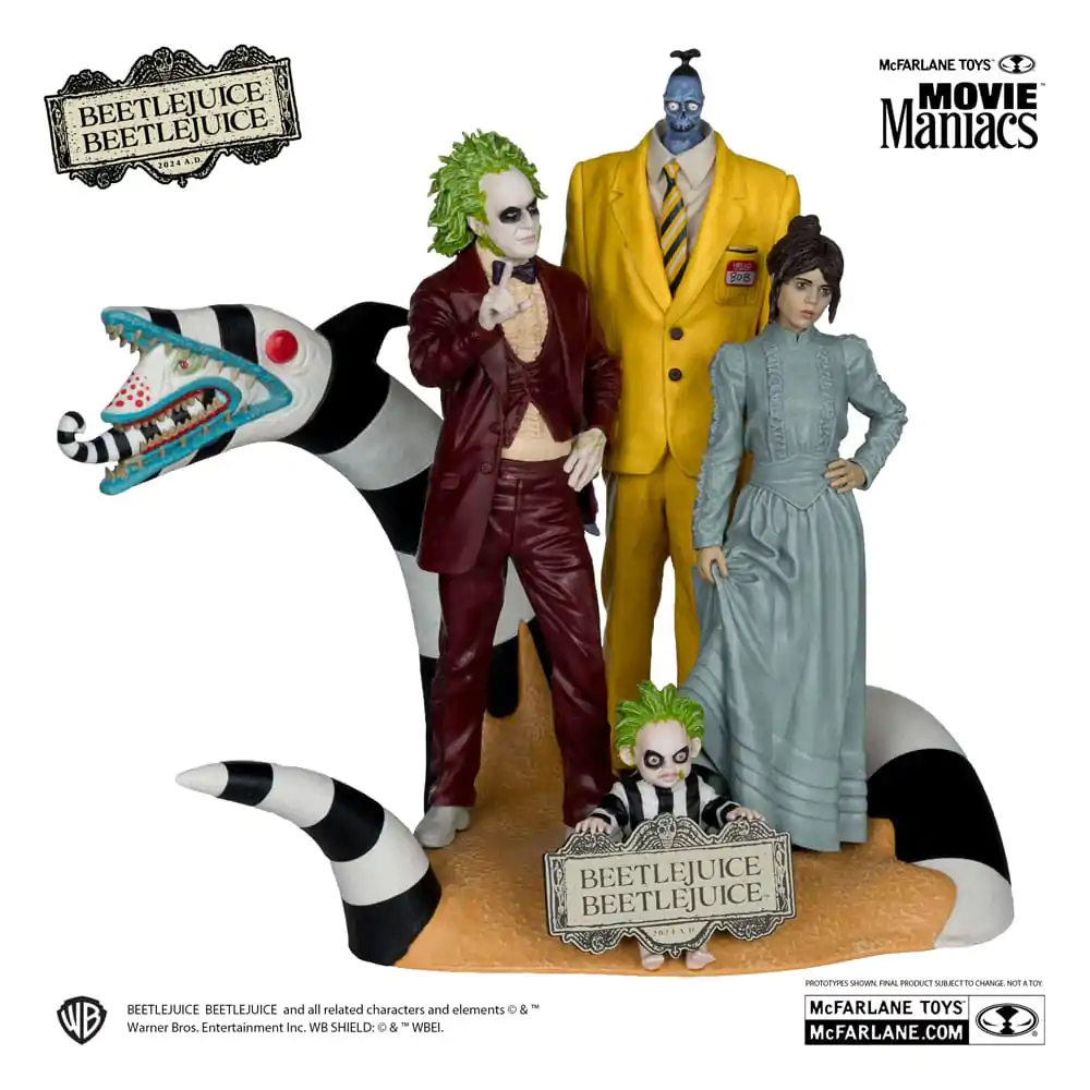 Beetlejuice Beetlejuice Movie Maniacs Sada 4 ks PVC sošek 15 cm fotografii produktu