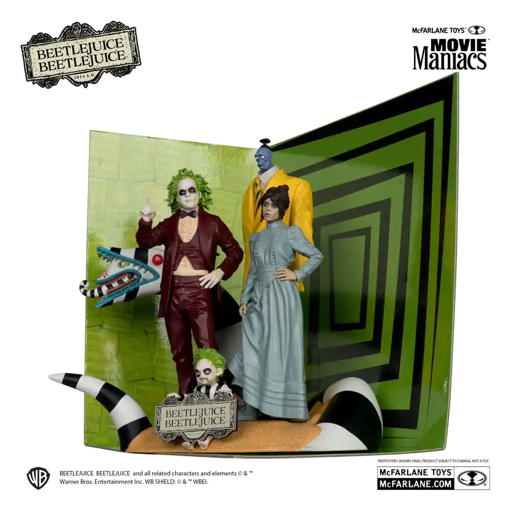Beetlejuice Beetlejuice Movie Maniacs Sada 4 ks PVC sošek 15 cm fotografii produktu