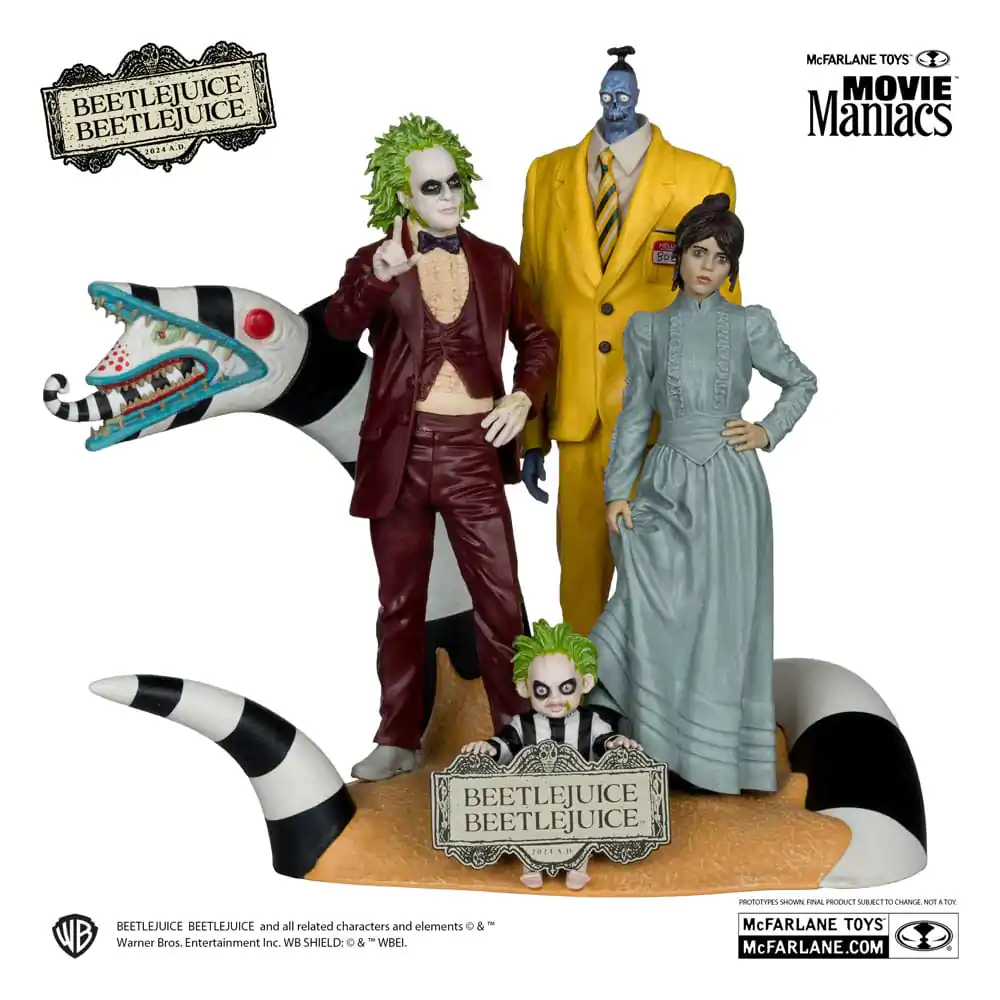 Beetlejuice Beetlejuice Movie Maniacs Sada 4 ks PVC sošek 15 cm fotografii produktu