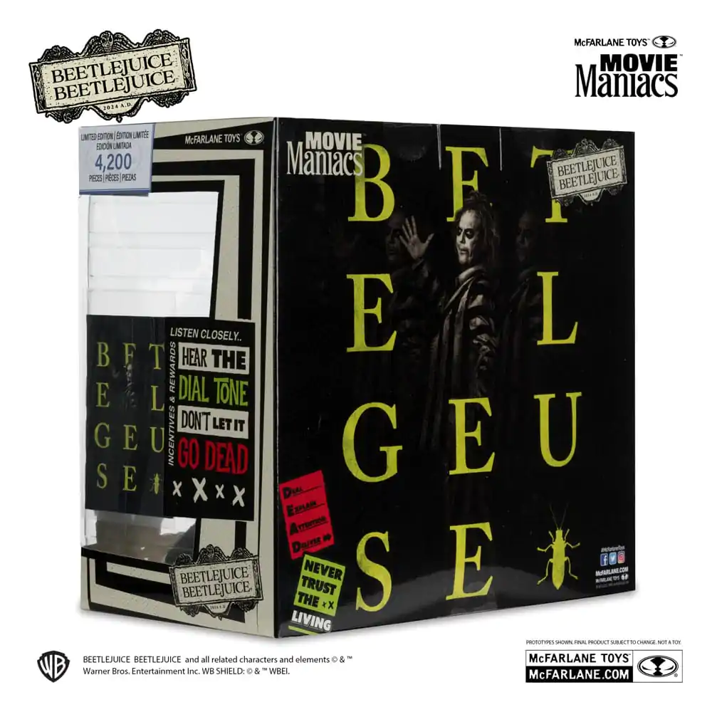Beetlejuice Beetlejuice Movie Maniacs Sada 4 ks PVC sošek 15 cm fotografii produktu