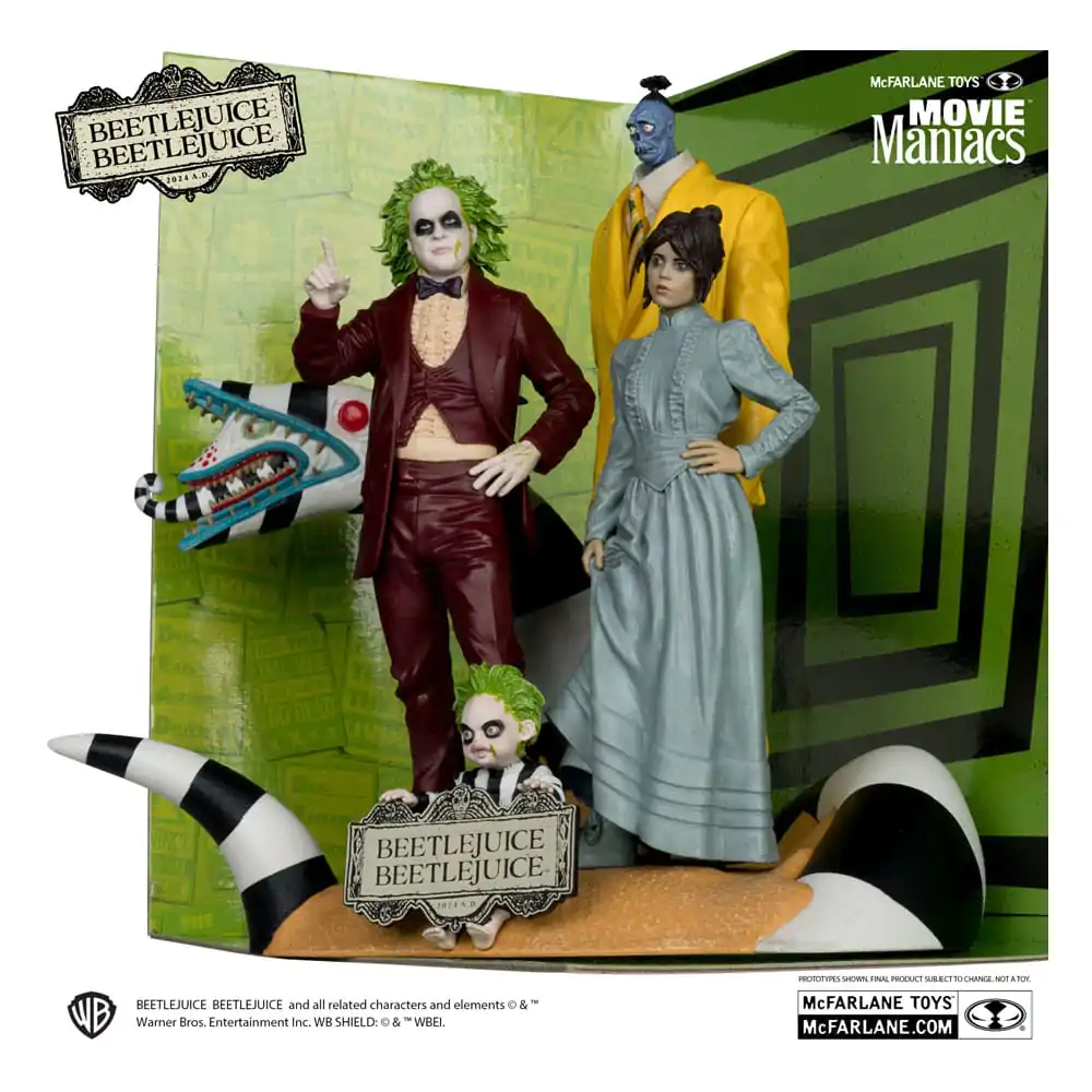 Beetlejuice Beetlejuice Movie Maniacs Sada 4 ks PVC sošek 15 cm fotografii produktu