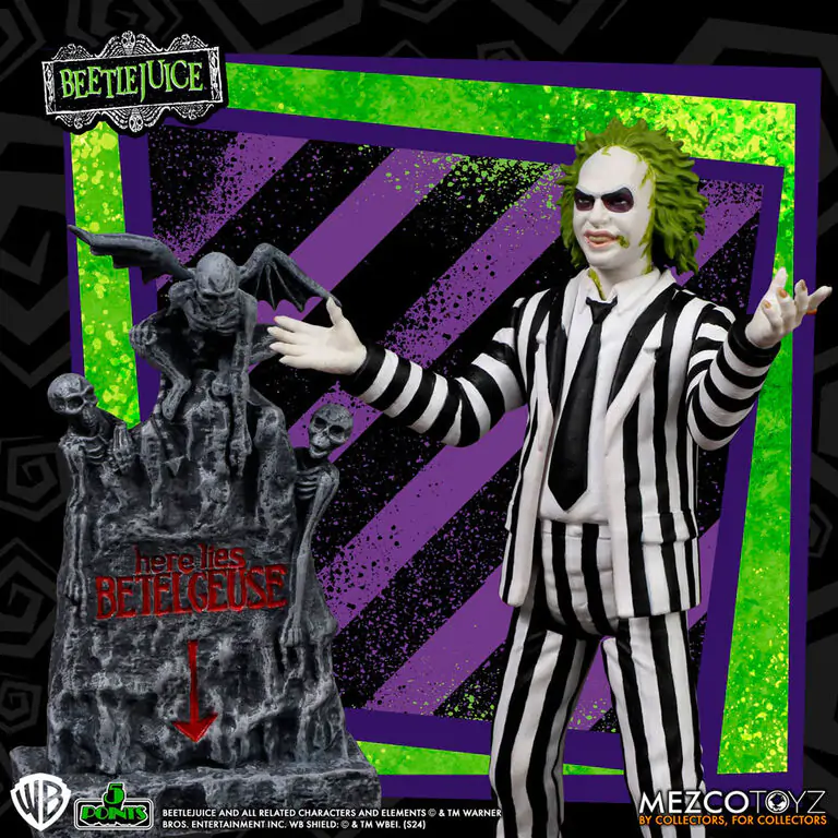 Beetlejuice - Beetlejuice Pruhovaný oblek figurka 9,5 cm fotografii produktu