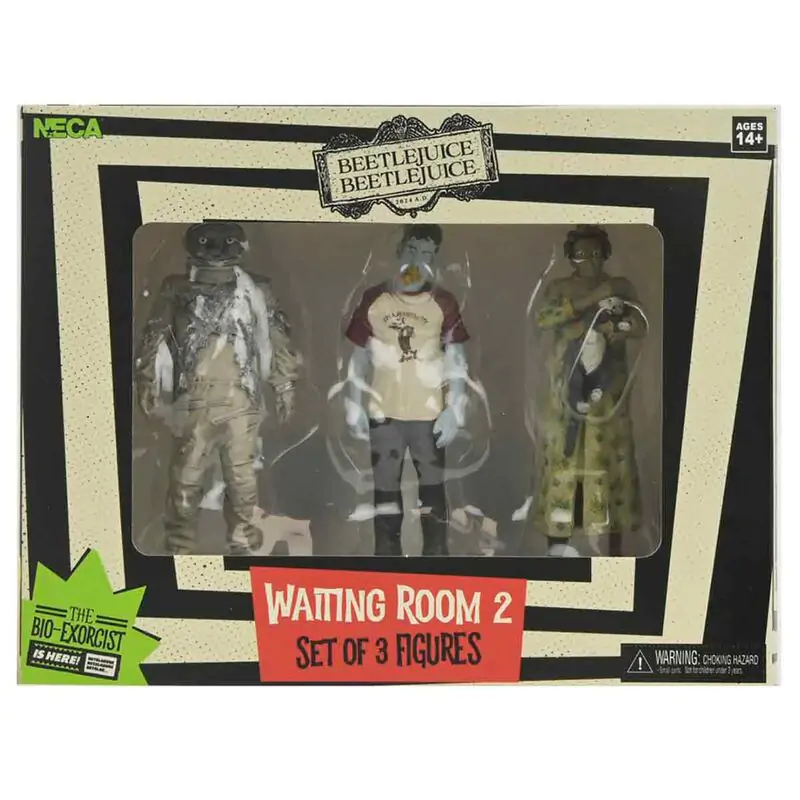 Beetlejuice Beetlejuice Waiting Room Cat Lady, Space Man & Hot Dog Champion balení 3 figurky 10 cm fotografii produktu