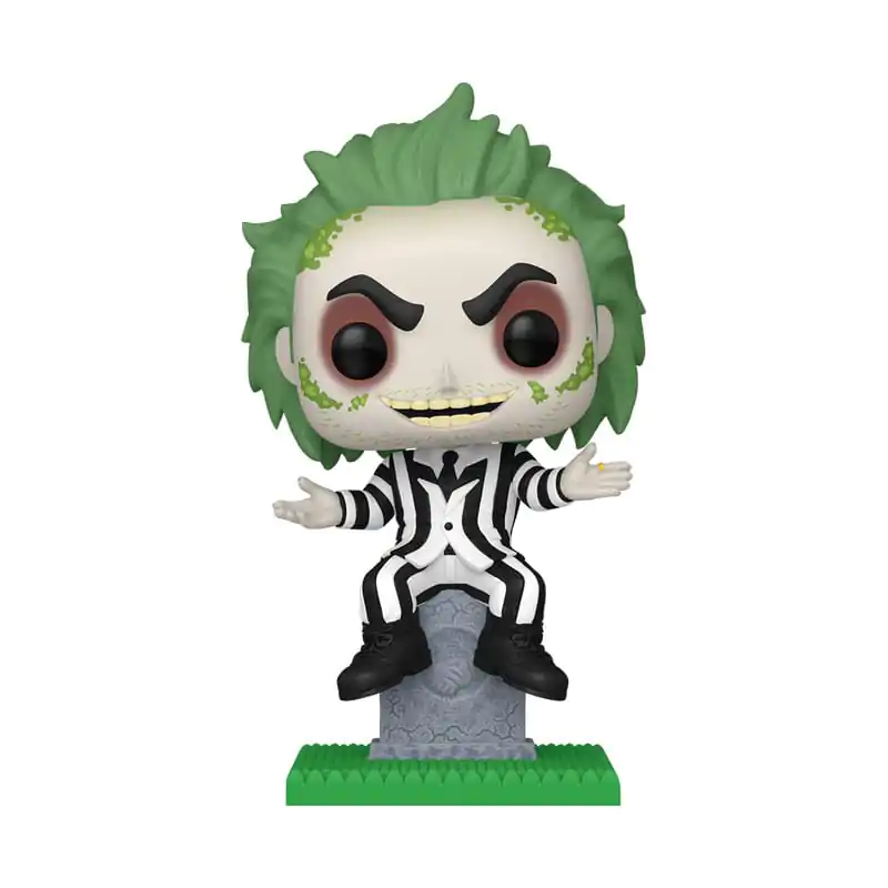 Beetlejuice Funko POP! Plus Movies vinylová figurka Beetlejuice s náhrobkem 9 cm fotografii produktu