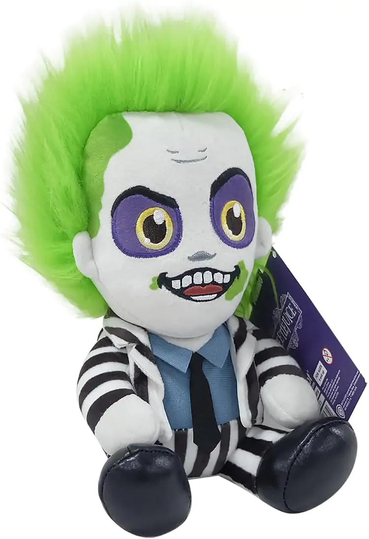 Beetlejuice Phunny Plyšová figurka Beetlejuice sedící v pruhovaném oblečení 18 cm fotografii produktu