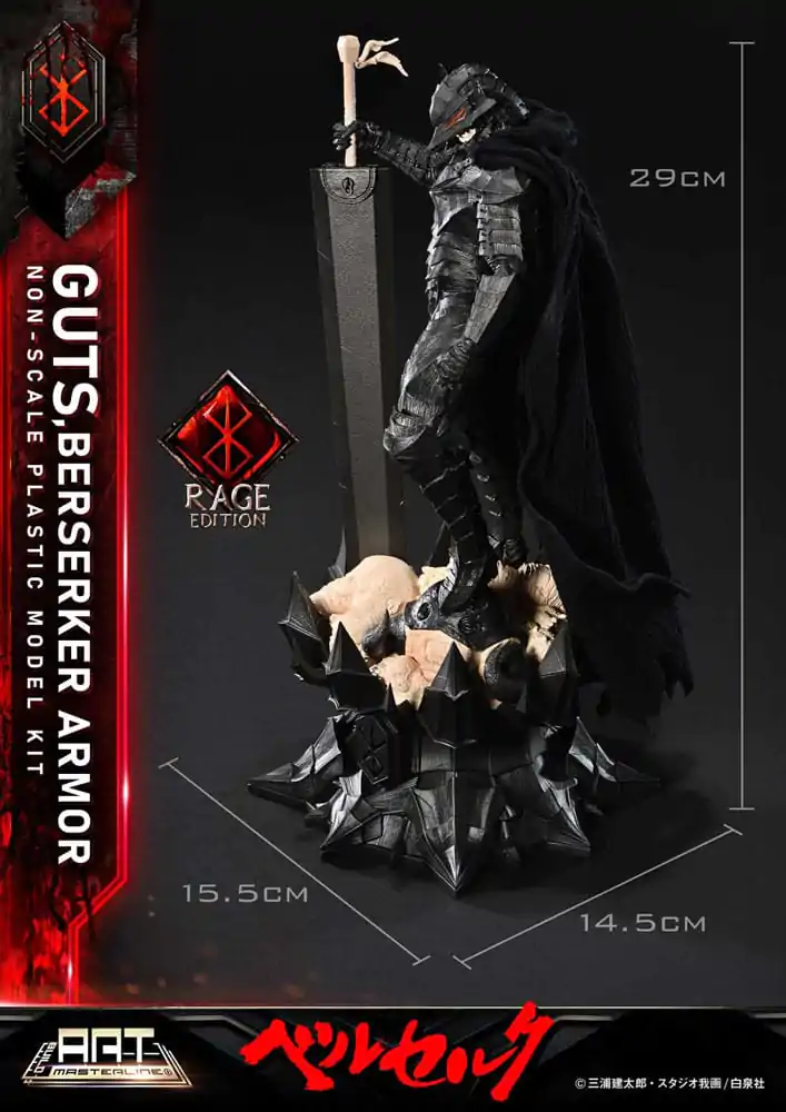 Berserk Build Art Masterline plastový model Guts Berserker Armor Rage 30 cm fotografii produktu