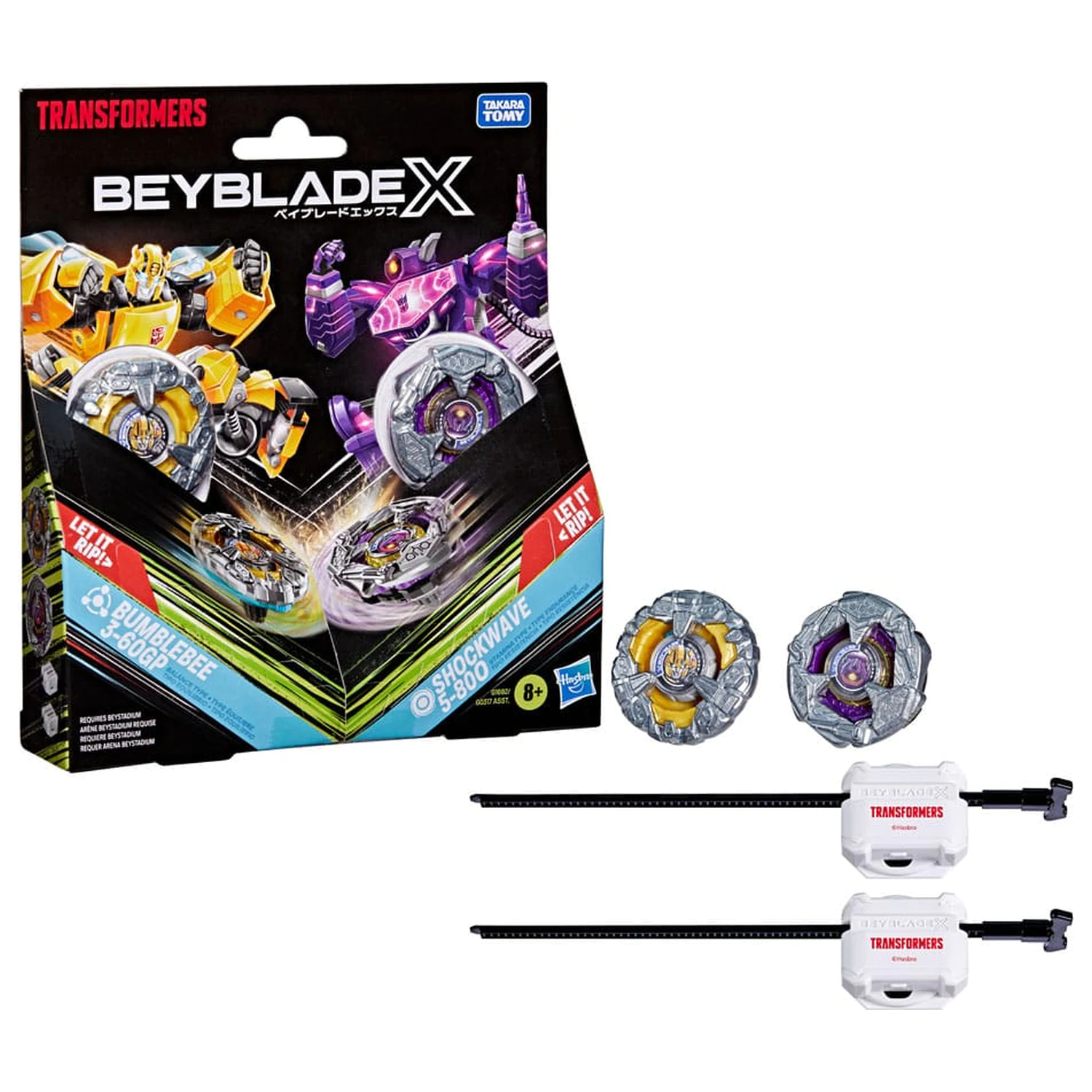 Beyblade X a Transformers Collab Bumblebee 3-60GP vs. Shockwave 5-80O fotografii produktu
