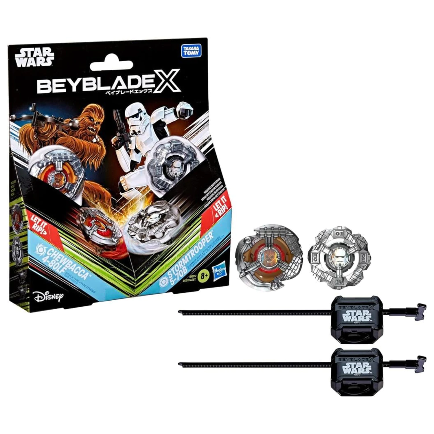 Beyblade X Chewbacca 4-80LF & Stormtrooper 5-70B fotografii produktu