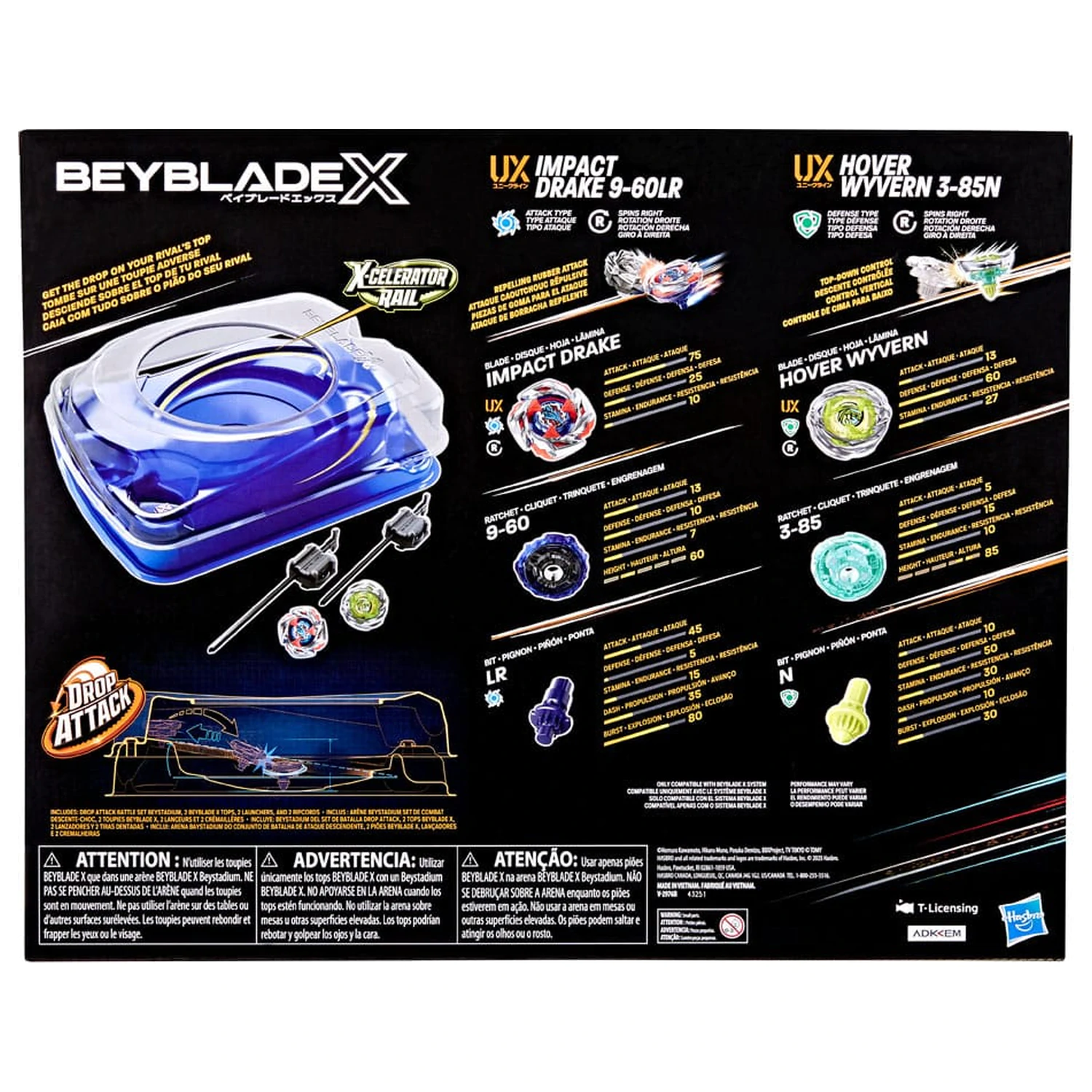 Beyblade X Drop Attack Battle set fotografii produktu