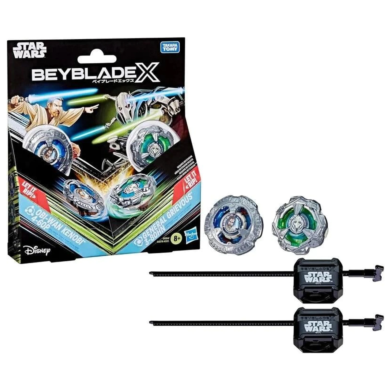 BEYBLADE X Obi-Wan Kenobi 4-60P a General Grievous 3-80HN fotografii produktu