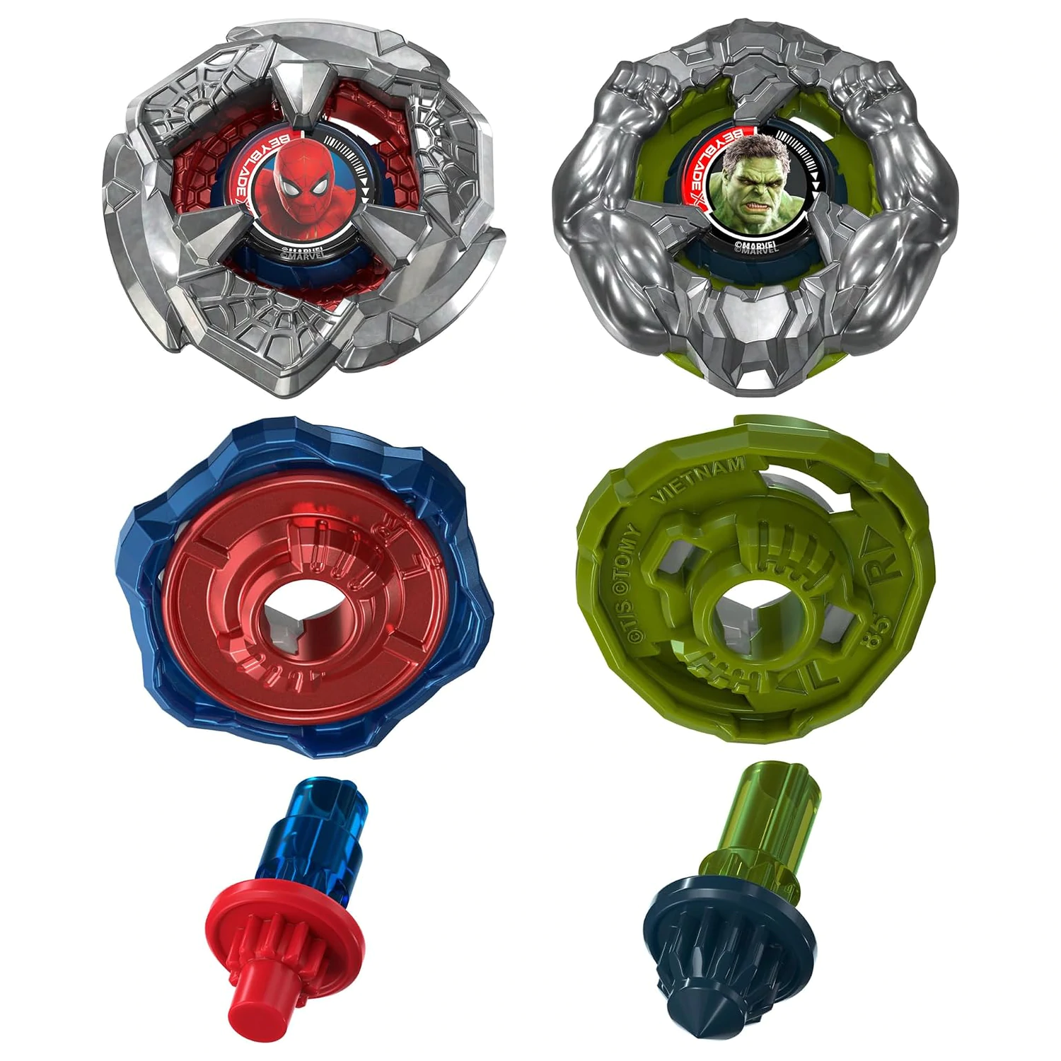 Beyblade X Spider-Man 6-60R a Hulk 3-85N fotografii produktu