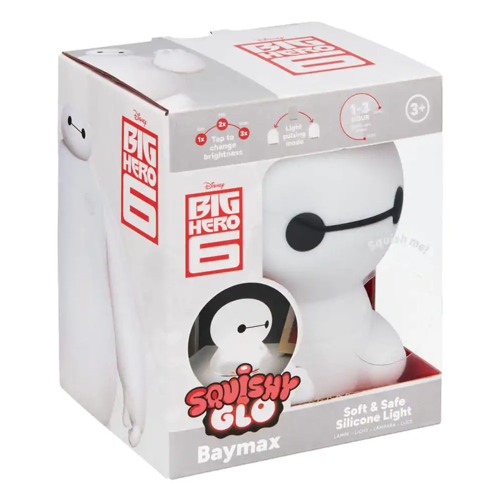 Big Hero 6 Mačkací Svítící Silikonová Lampička Baymax 15 cm fotografii produktu