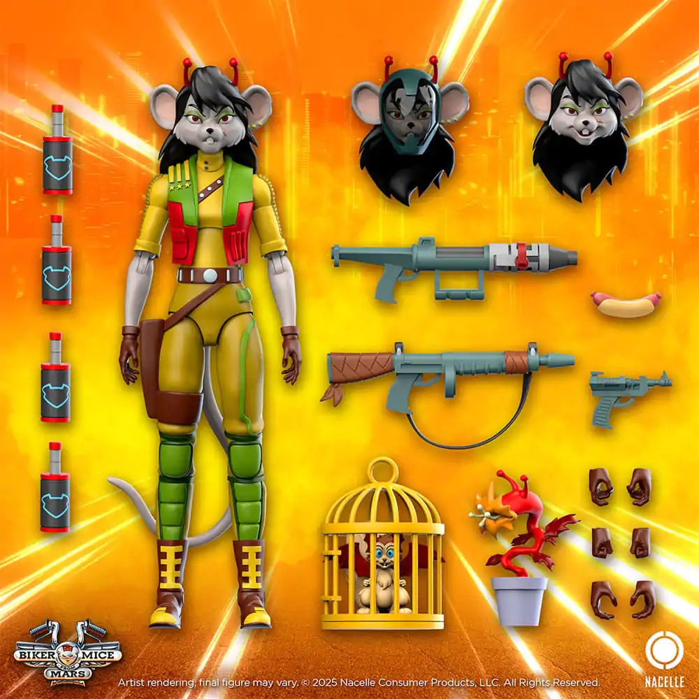 Biker Mice From Mars akční figurka Carbine 23 cm fotografii produktu