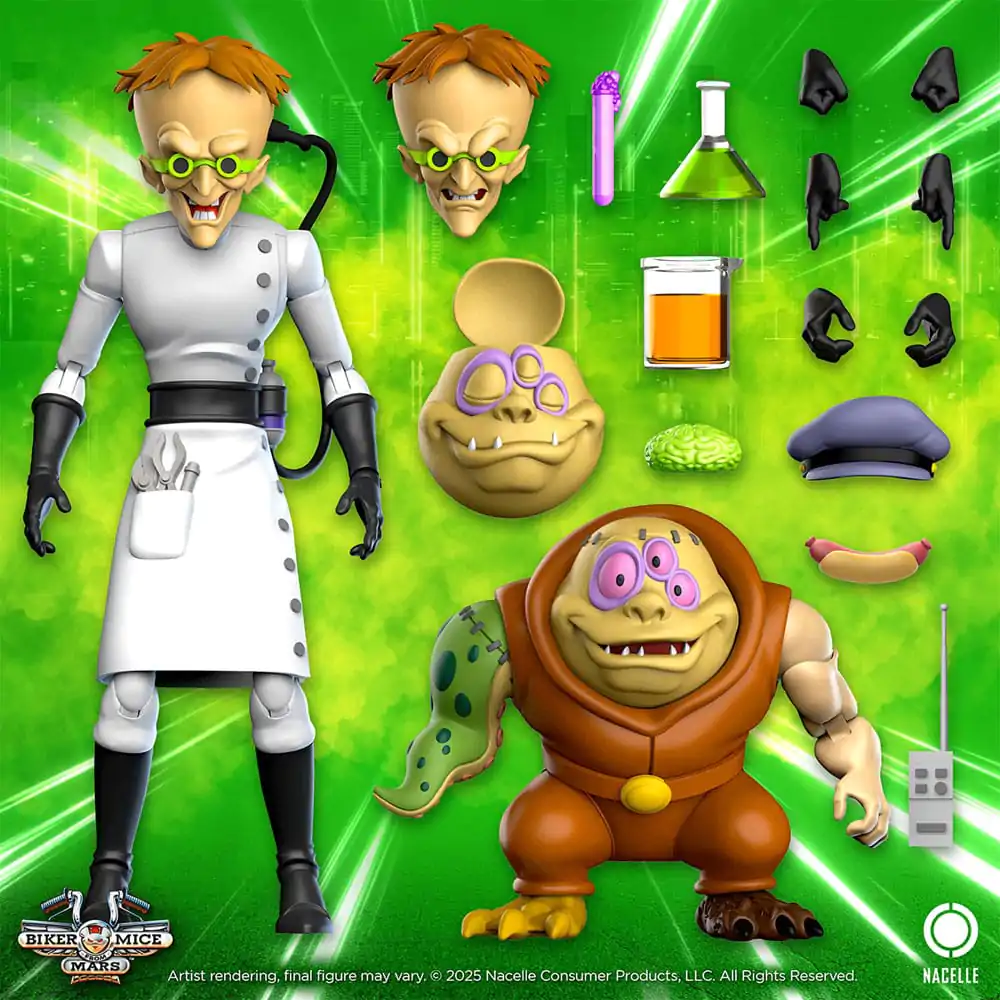 Biker Mice From Mars Akční figurka Karbunkle & Fred The Mutant 23 cm fotografii produktu