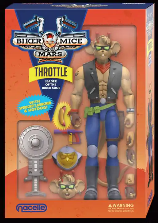 Biker Mice From Mars Akční figurka Throttle 18 cm fotografii produktu