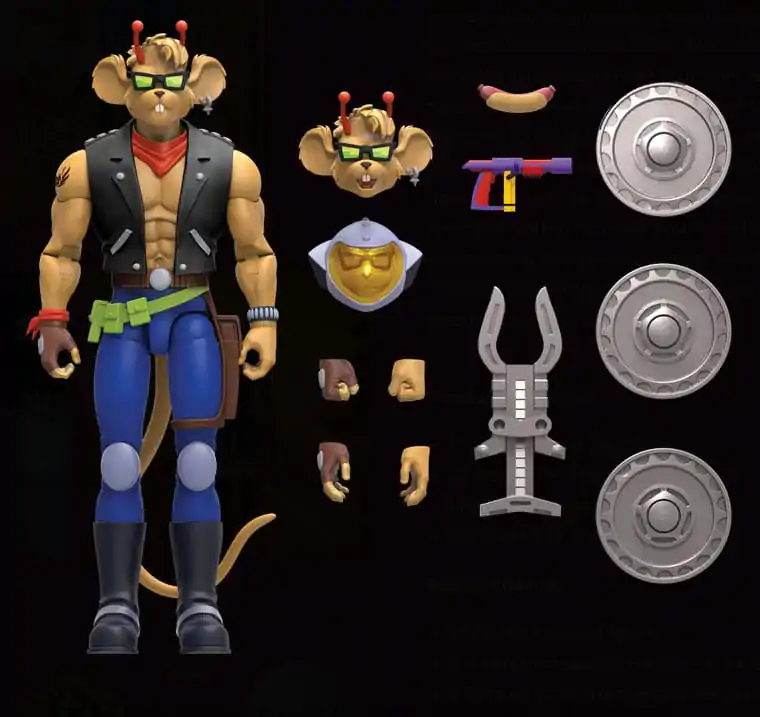Biker Mice From Mars Akční figurka Throttle 18 cm fotografii produktu