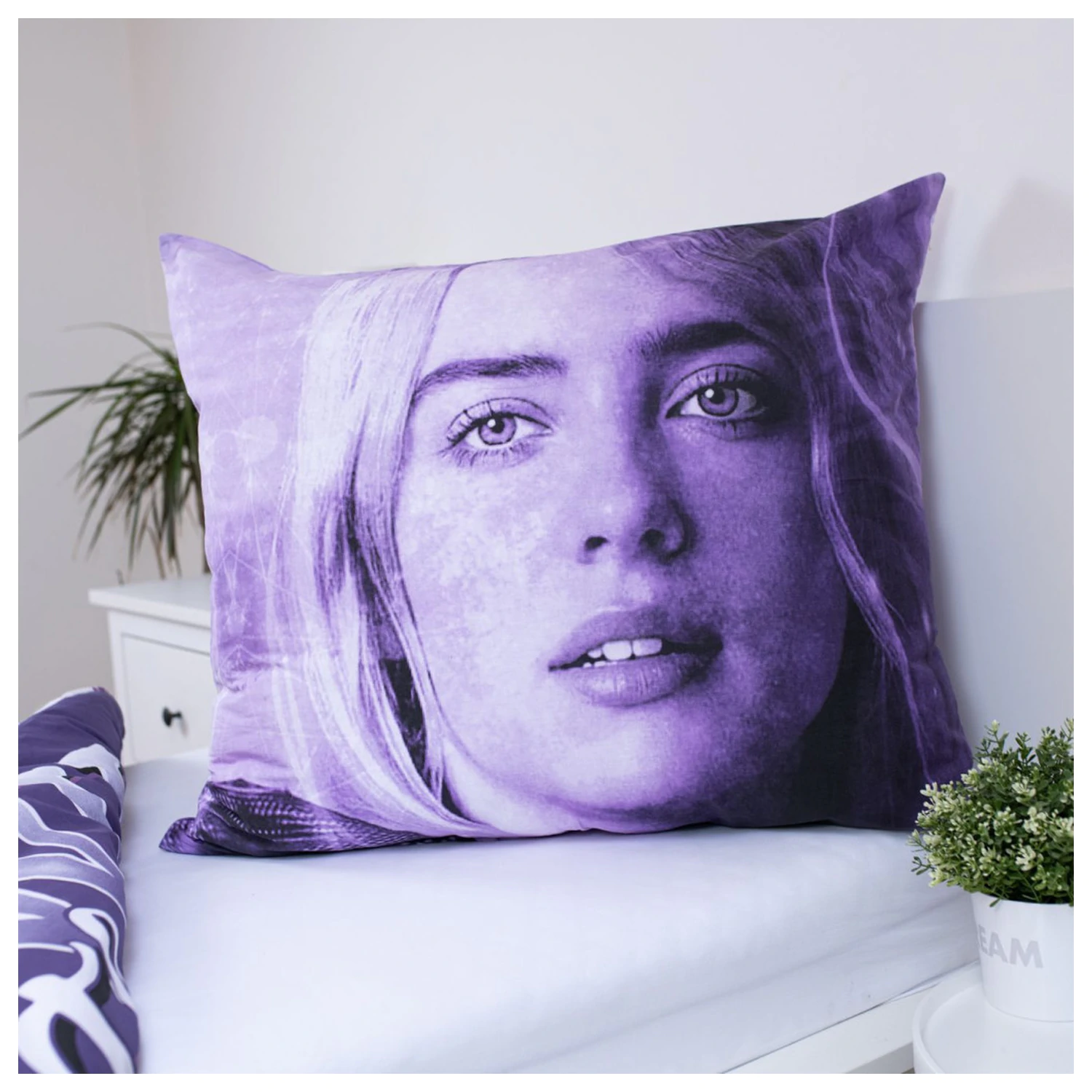 Billie Eilish Wild Flower povlak na přikrývku fotografii produktu
