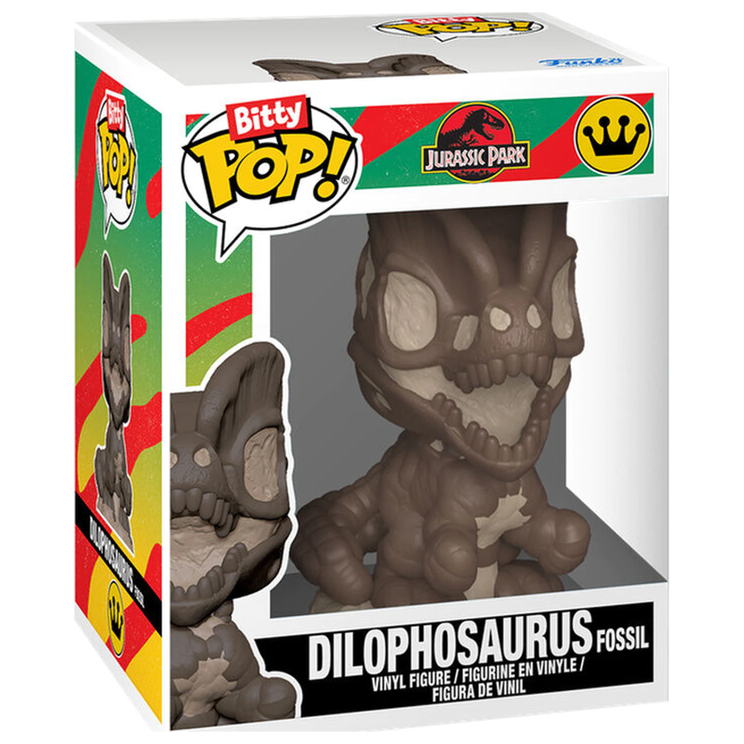 Bitty Funko POP balení 2 figurek Jurassic Park Tyrannosaurus Fossil a Dilophosaurus fotografii produktu