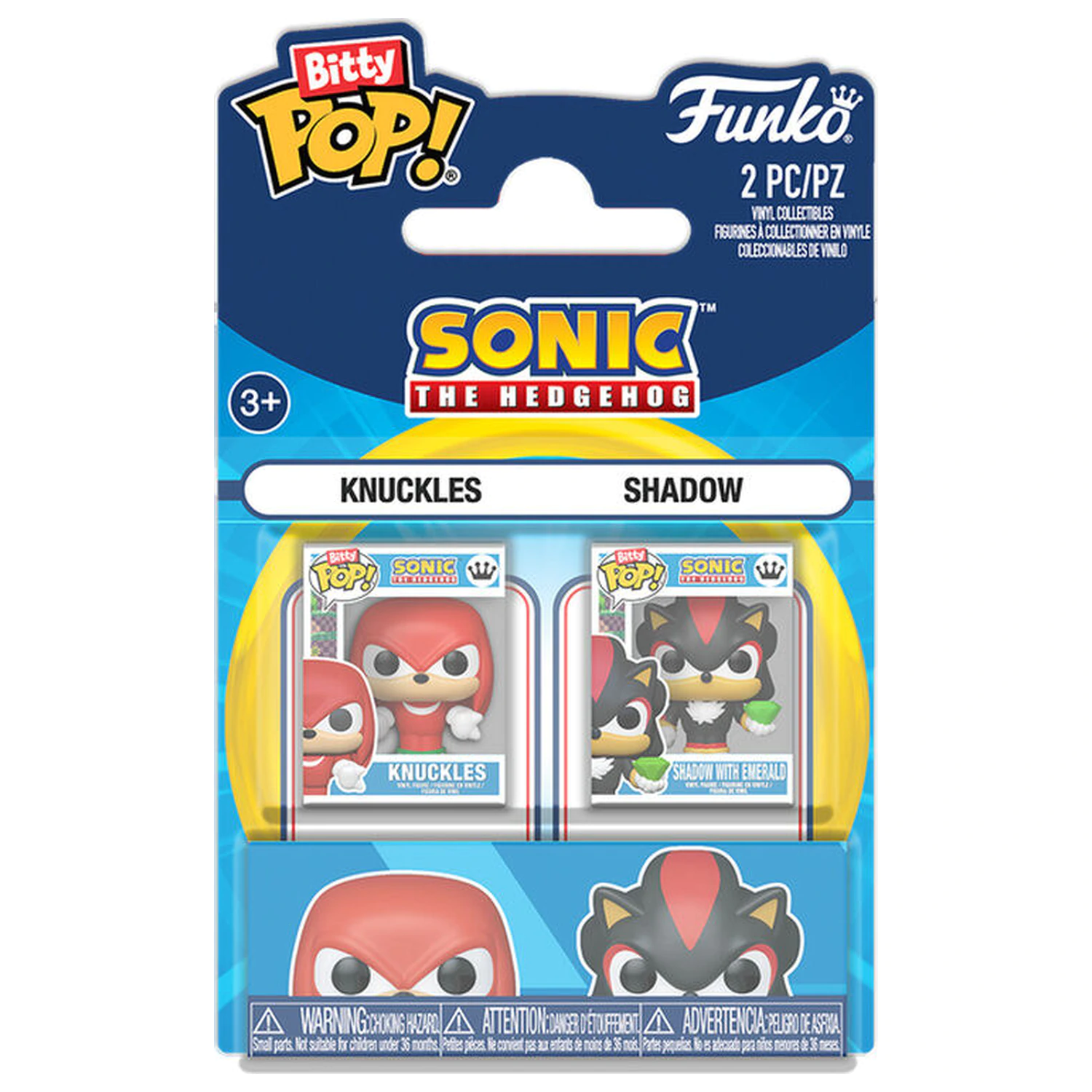 Bitty Funko POP balení 2 figurek Sonic The Hedgehog - Knuckles & Shadow fotografii produktu