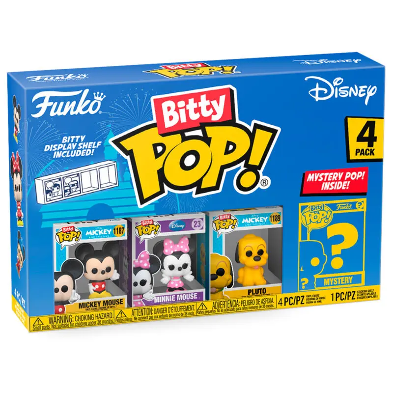 Disney Bitty POP! vinylová figurka 4-balení Mickey 2,5 cm fotografii produktu