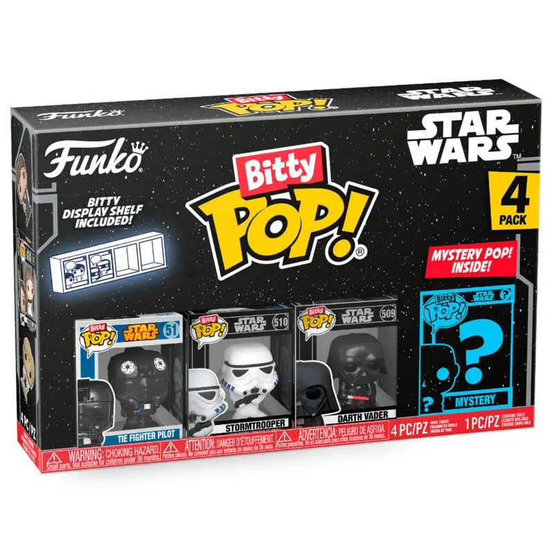 Star Wars Bitty POP! Vinylová figurka 4-balení Darth Vader 2,5 cm fotografii produktu