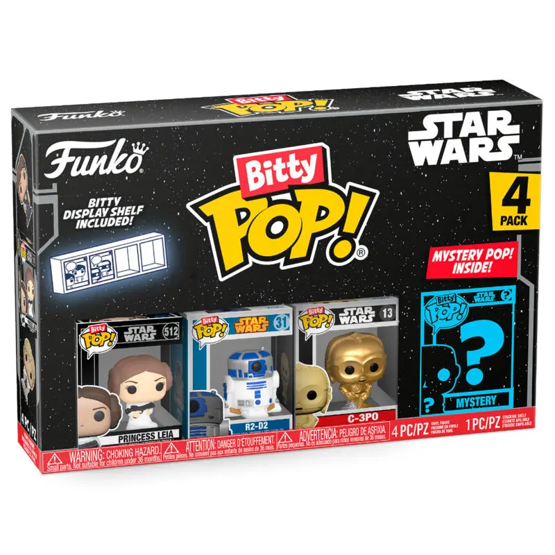 Star Wars Bitty POP! Vinylová figurka 4-balení Leia 2,5 cm fotografii produktu