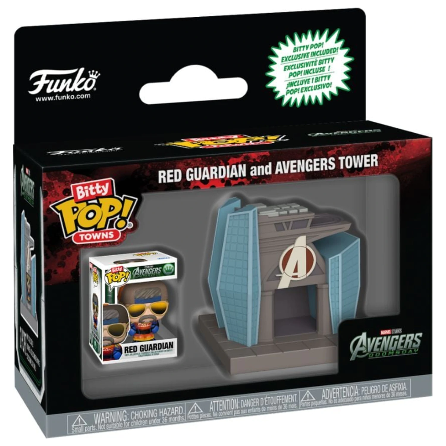 Bitty Funko POP figurka Ride Marvel Studios Avengers Doomsday Red Guardian And Avengers Tower fotografii produktu