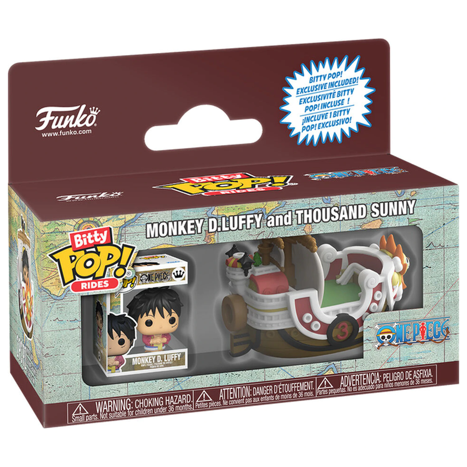 Bitty Funko POP figurka Jízda One Piece Monkey D.Luffy a Thousand Sunny fotografii produktu