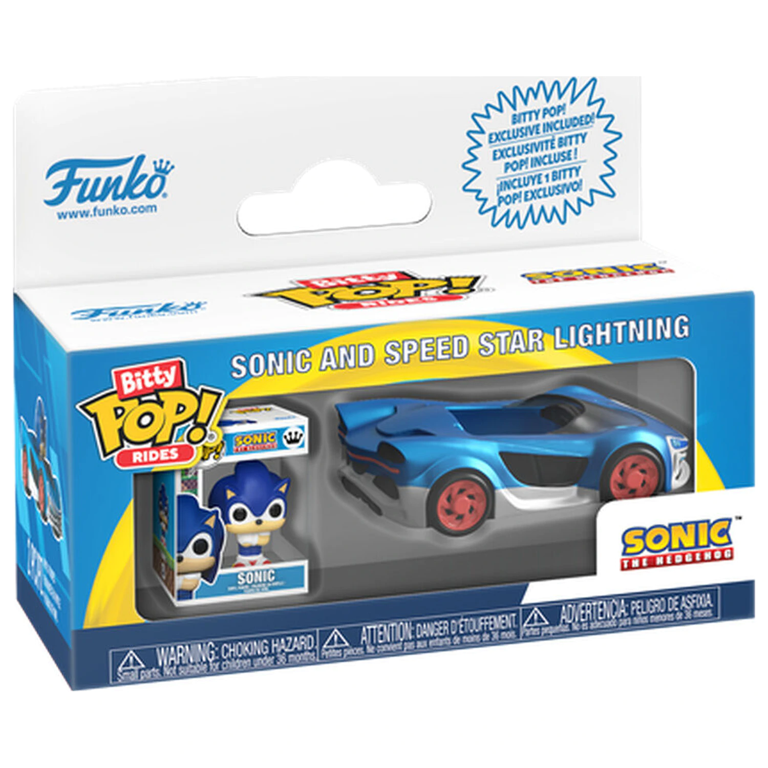 Bitty Funko POP figurka Ride Sonic The Hedgehog Sonic a Speed Star s Sonic Lightning fotografii produktu