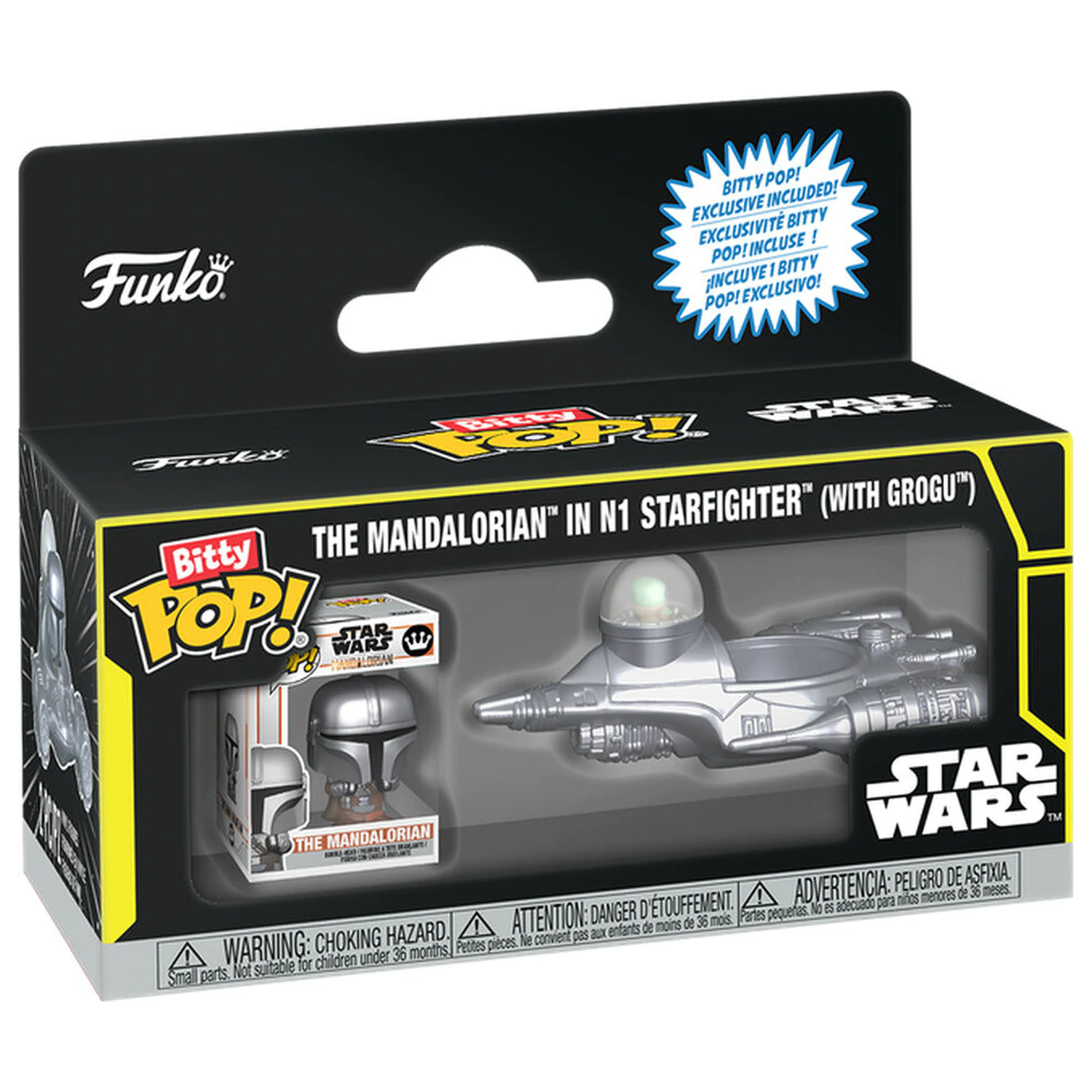 Bitty Funko POP figurka Ride Star Wars The Mandalorian In N1 Starfighter With Grogu fotografii produktu